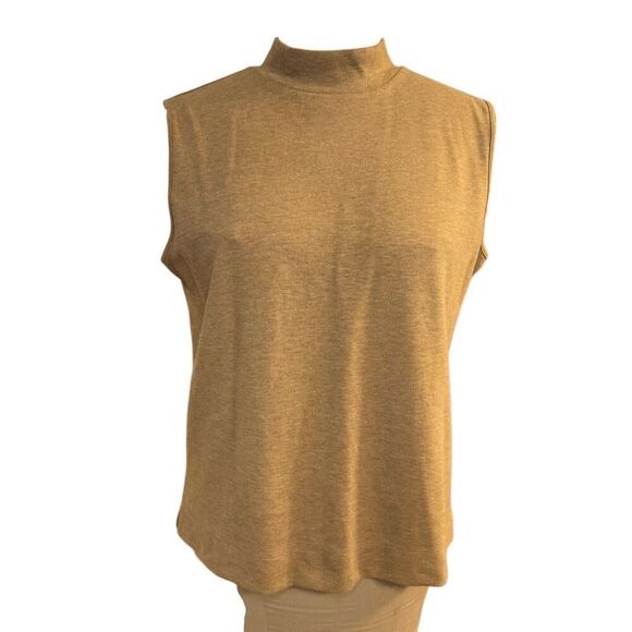 Liz Claiborne 3 Piece Set Sz. L Jacket Shell & Skirt  Vintage Tan - Picture 9 of 16